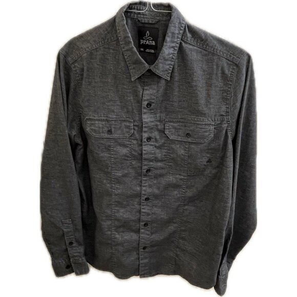 Prana Other - Prana Button Up Men's Size Small - Charcoal- Long Sleeve Chambray